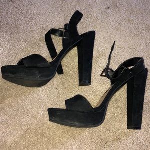 Black high heels